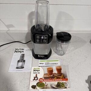 Ninja BL480D 1000W Auto-IQ Blender - Black/Silver, 18oz and 24oz Cups - Tested